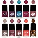 Nail Paint | Glossy &amp; Shine Nail Polish Combo| 6 ml Each) - Set of 10 Multicolor,05369