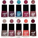 Nail Paint | Glossy &amp; Shine Nail Polish Combo| 6 ml Each) - Set of 10 Multicolor,05359