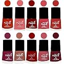Nail Paint | Glossy &amp; Shine Nail Polish Combo| 6 ml Each) - Set of 10 Multicolor,05423