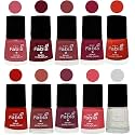Nail Paint | Glossy &amp; Shine Nail Polish Combo| 6 ml Each) - Set of 10 Multicolor,05551
