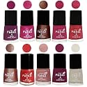 Nail Paint | Glossy &amp; Shine Nail Polish Combo| 6 ml Each) - Set of 10 Multicolor,05037
