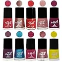 Nail Paint | Glossy &amp; Shine Nail Polish Combo| 6 ml Each) - Set of 10 Multicolor,05215