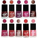 Nail Paint | Glossy &amp; Shine Nail Polish Combo| 6 ml Each) - Set of 10 Multicolor,04975