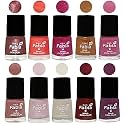 Nail Paint | Glossy &amp; Shine Nail Polish Combo| 6 ml Each) - Set of 10 Multicolor,05577