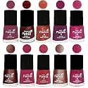 Nail Paint | Glossy &amp; Shine Nail Polish Combo| 6 ml Each) - Set of 10 Multicolor,04900