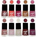 Nail Paint | Glossy &amp; Shine Nail Polish Combo| 6 ml Each) - Set of 10 Multicolor,05579