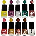 Nail Paint | Glossy &amp; Shine Nail Polish Combo| 6 ml Each) - Set of 10 Multicolor,05959