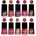Nail Paint | Glossy &amp; Shine Nail Polish Combo| 6 ml Each) - Set of 10 Multicolor,04956