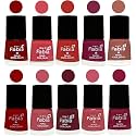 Nail Paint | Glossy &amp; Shine Nail Polish Combo| 6 ml Each) - Set of 10 Multicolor,05456