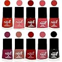 Nail Paint | Glossy &amp; Shine Nail Polish Combo| 6 ml Each) - Set of 10 Multicolor,05437