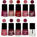 Nail Paint | Glossy &amp; Shine Nail Polish Combo| 6 ml Each) - Set of 10 Multicolor,05505