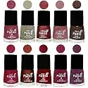 Nail Paint | Glossy &amp; Shine Nail Polish Combo| 6 ml Each) - Set of 10 Multicolor,05819