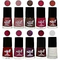 Nail Paint | Glossy &amp; Shine Nail Polish Combo| 6 ml Each) - Set of 10 Multicolor,05863