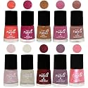 Nail Paint | Glossy &amp; Shine Nail Polish Combo| 6 ml Each) - Set of 10 Multicolor,05614