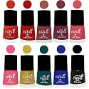 Nail Paint | Glossy &amp; Shine Nail Polish Combo| 6 ml Each) - Set of 10 Multicolor,05570