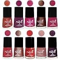 Nail Paint | Glossy &amp; Shine Nail Polish Combo| 6 ml Each) - Set of 10 Multicolor,05007