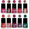 Nail Paint | Glossy &amp; Shine Nail Polish Combo| 6 ml Each) - Set of 10 Multicolor,05098