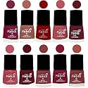 Nail Paint | Glossy &amp; Shine Nail Polish Combo| 6 ml Each) - Set of 10 Multicolor,05498