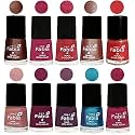 Nail Paint | Glossy &amp; Shine Nail Polish Combo| 6 ml Each) - Set of 10 Multicolor,05109