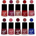 Nail Paint | Glossy &amp; Shine Nail Polish Combo| 6 ml Each) - Set of 10 Multicolor,05492