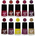 Nail Paint | Glossy &amp; Shine Nail Polish Combo| 6 ml Each) - Set of 10 Multicolor,05900