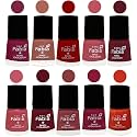 Nail Paint | Glossy &amp; Shine Nail Polish Combo| 6 ml Each) - Set of 10 Multicolor,05496