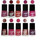 Nail Paint | Glossy &amp; Shine Nail Polish Combo| 6 ml Each) - Set of 10 Multicolor,04892