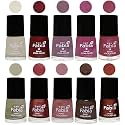 Nail Paint | Glossy &amp; Shine Nail Polish Combo| 6 ml Each) - Set of 10 Multicolor,05740