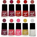 Nail Paint | Glossy &amp; Shine Nail Polish Combo| 6 ml Each) - Set of 10 Multicolor,05562