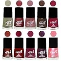 Nail Paint | Glossy &amp; Shine Nail Polish Combo| 6 ml Each) - Set of 10 Multicolor,05845