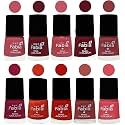 Nail Paint | Glossy &amp; Shine Nail Polish Combo| 6 ml Each) - Set of 10 Multicolor,05530