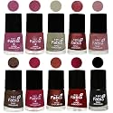 Nail Paint | Glossy &amp; Shine Nail Polish Combo| 6 ml Each) - Set of 10 Multicolor,05814