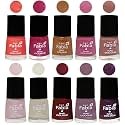 Nail Paint | Glossy &amp; Shine Nail Polish Combo| 6 ml Each) - Set of 10 Multicolor,05602