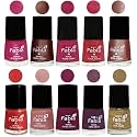 Nail Paint | Glossy &amp; Shine Nail Polish Combo| 6 ml Each) - Set of 10 Multicolor,05105
