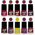 Nail Paint | Glossy &amp; Shine Nail Polish Combo| 6 ml Each) - Set of 10 Multicolor,05894