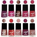 Nail Paint | Glossy &amp; Shine Nail Polish Combo| 6 ml Each) - Set of 10 Multicolor,05035