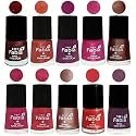 Nail Paint | Glossy &amp; Shine Nail Polish Combo| 6 ml Each) - Set of 10 Multicolor,04937