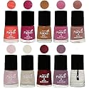 Nail Paint | Glossy &amp; Shine Nail Polish Combo| 6 ml Each) - Set of 10 Multicolor,05618
