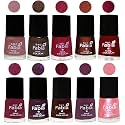 Nail Paint | Glossy &amp; Shine Nail Polish Combo| 6 ml Each) - Set of 10 Multicolor,05874