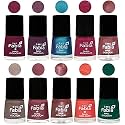 Nail Paint | Glossy &amp; Shine Nail Polish Combo| 6 ml Each) - Set of 10 Multicolor,05364
