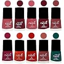 Nail Paint | Glossy &amp; Shine Nail Polish Combo| 6 ml Each) - Set of 10 Multicolor,05533