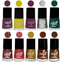 Nail Paint | Glossy &amp; Shine Nail Polish Combo| 6 ml Each) - Set of 10 Multicolor,05949