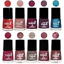 Nail Paint | Glossy &amp; Shine Nail Polish Combo| 6 ml Each) - Set of 10 Multicolor,05267