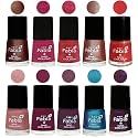 Nail Paint | Glossy &amp; Shine Nail Polish Combo| 6 ml Each) - Set of 10 Multicolor,05133