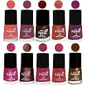 Nail Paint | Glossy &amp; Shine Nail Polish Combo| 6 ml Each) - Set of 10 Multicolor,04883