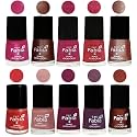 Nail Paint | Glossy &amp; Shine Nail Polish Combo| 6 ml Each) - Set of 10 Multicolor,05089