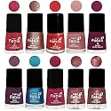 Nail Paint | Glossy &amp; Shine Nail Polish Combo| 6 ml Each) - Set of 10 Multicolor,05192