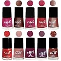 Nail Paint | Glossy &amp; Shine Nail Polish Combo| 6 ml Each) - Set of 10 Multicolor,05099