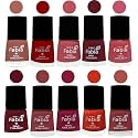 Nail Paint | Glossy &amp; Shine Nail Polish Combo| 6 ml Each) - Set of 10 Multicolor,05509