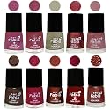 Nail Paint | Glossy &amp; Shine Nail Polish Combo| 6 ml Each) - Set of 10 Multicolor,05807